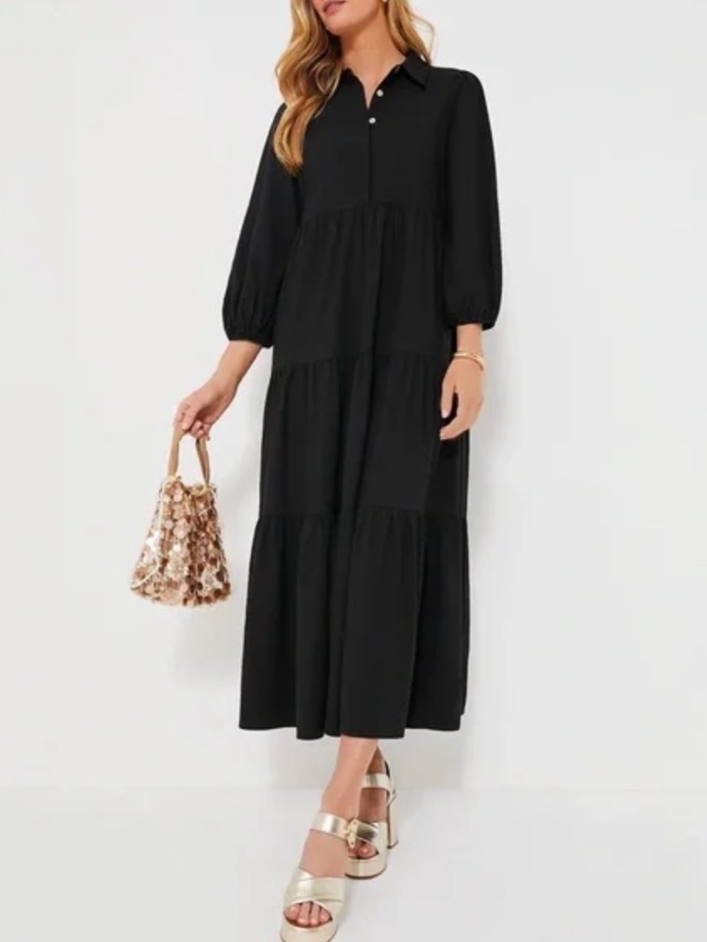 Navy Mabel Midi Dress XL by Pomander Place from Tuckernuck - Picture 10 of 10